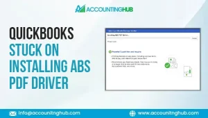 QuickBooks Stuck On Installing ABS PDF Driver