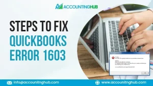 Fix QuickBooks Error 1603